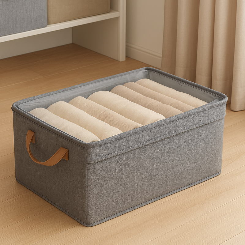 Caixa Organizadora Premium com Tampa – Dobrável em TNT