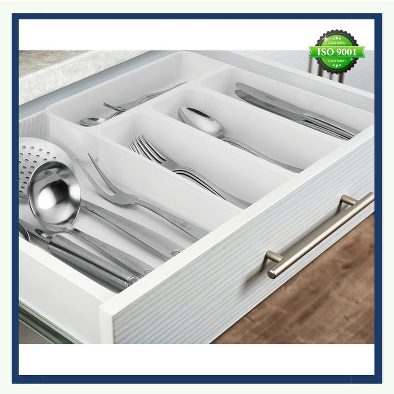 Organizador De Gaveta Extensível Divisor Porta Talheres Utensílios Cozinha Banheiro