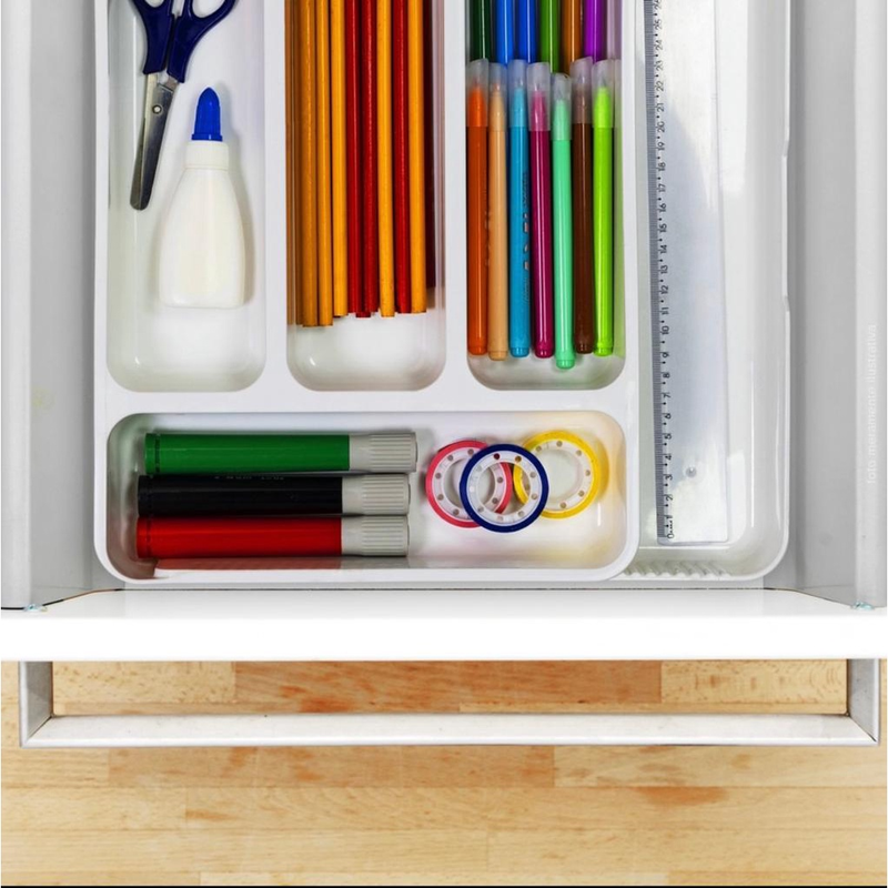 Organizador De Gaveta Extensível Divisor Porta Talheres Utensílios Cozinha Banheiro