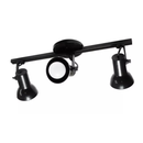 Luminária Spot Trilho Triplo 3 Sobrepor Direcionável E-27 Para Lâmpadas Led Bulbo