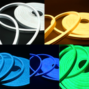 Fita de Led Mangueira Neon 5 Metros Alto Brilho Flexivel Siliconada IP65 Com ou Sem Fonte