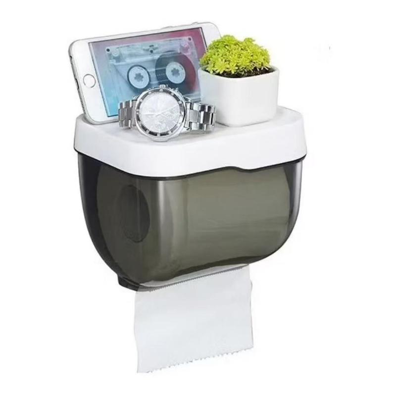 Porta Papel Higiénico Cinza Impermeável Colavel LH