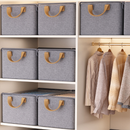 Caixa Organizadora Dobrável Multiuso Com Tampa Feita em TNT Resistente E Ecológico