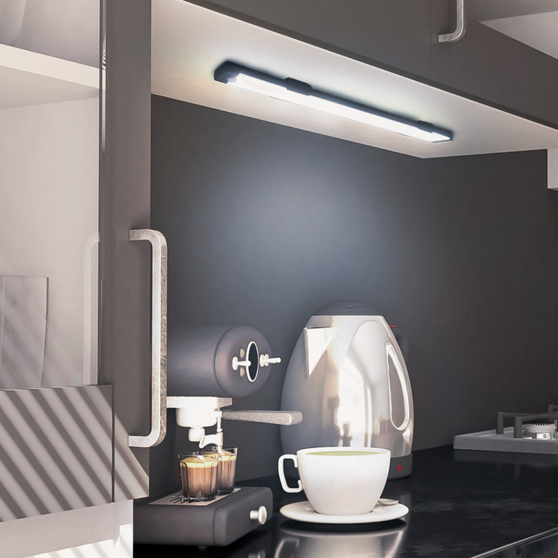 Kit Smart Luminária Inteligente Led Barra Difusa Recarregável USB com sensor de movimento Sem fio